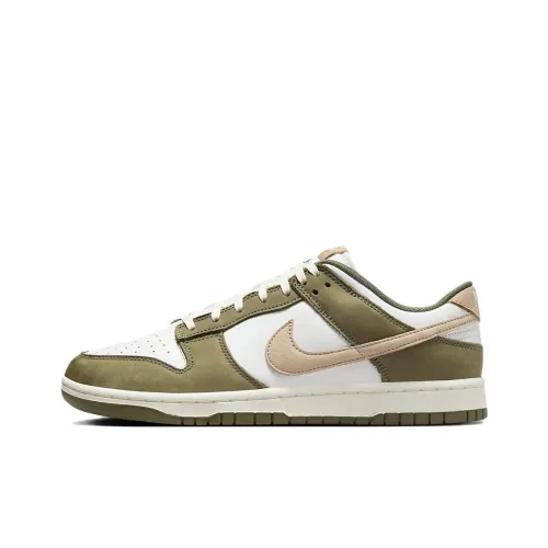 NIKE Dunk Повседневная обувь Низкий Топ Средне-оливковый зеленый/Куркума/Гора Белый/Парусный белый Унисекс