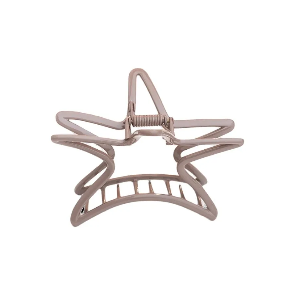 HANYUDIE Hair Clip Metal Clamp Advanced Feels Back Of Head Medium Size Half Pair Shark Clamp Women's
