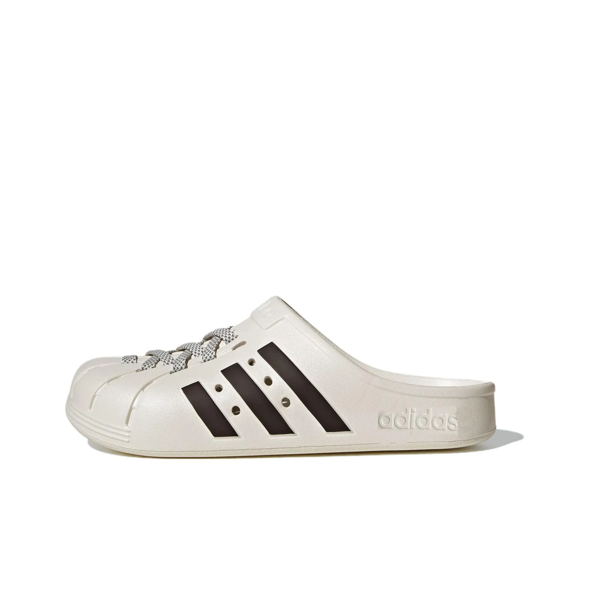 Adidas Adilette Clogs 'White Black'