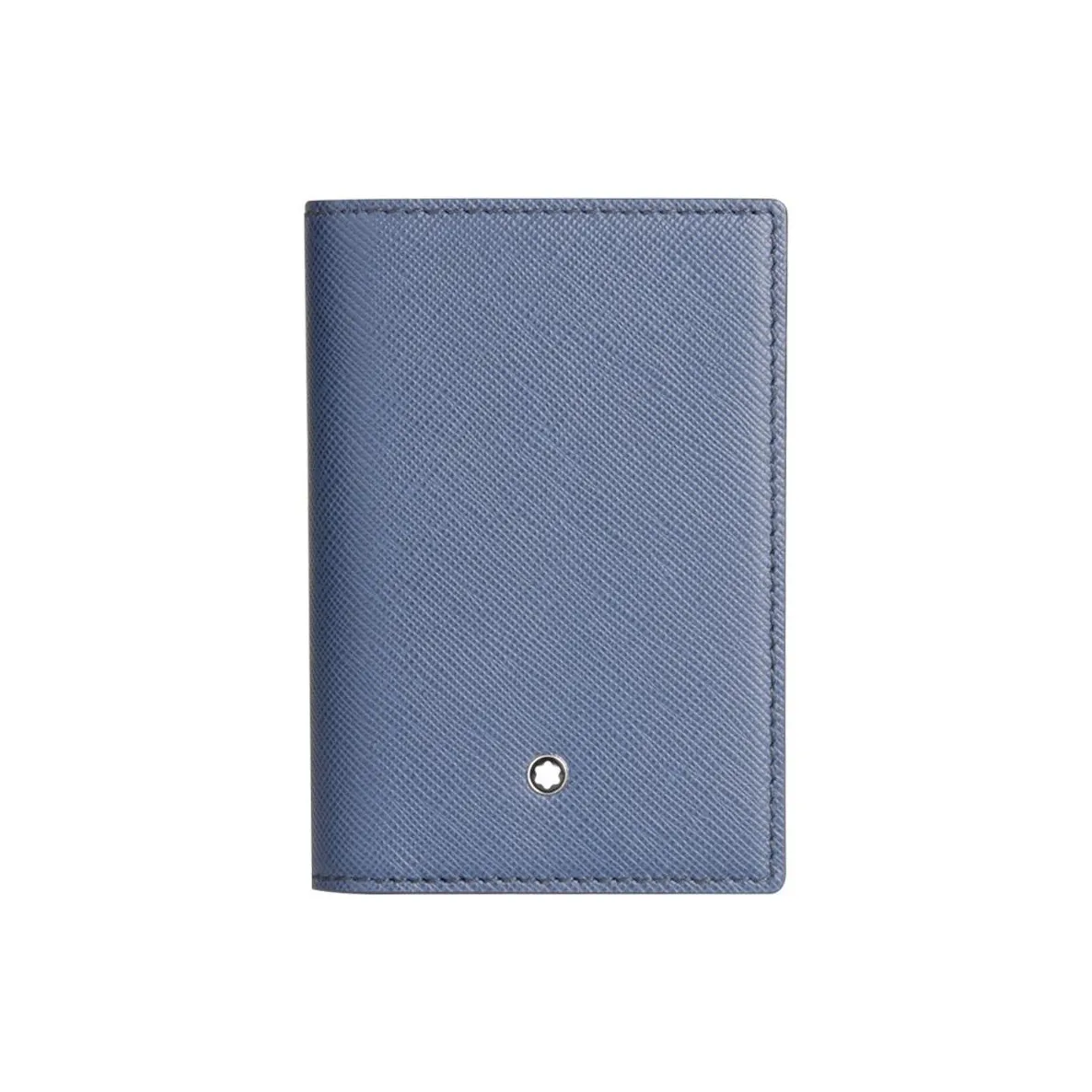 MONTBLANC Leather Clutch Business Card Holder Men's Blue