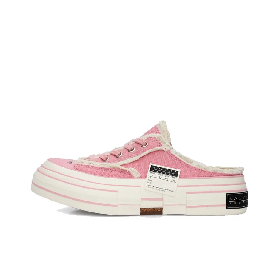 VESSEL G.O.P.Slip On Pink Low Top Skateboard Shoes Unisex Light Pink Color Changing