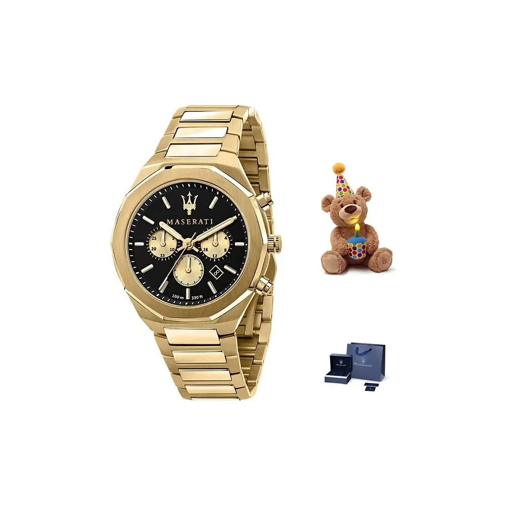 Maserati Кварц Мужские Часы 42 мм Черные