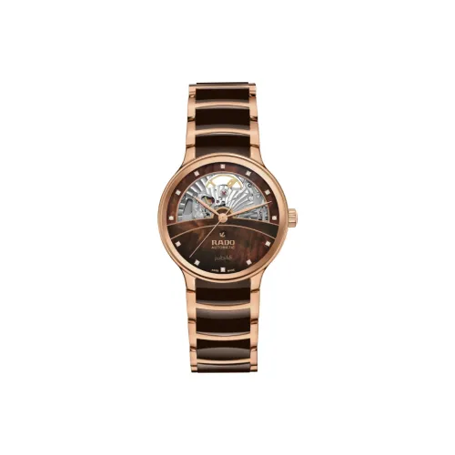 RADO Автоматический Механический Movement Женские Crystal Collection Часы 35 мм Коричневый