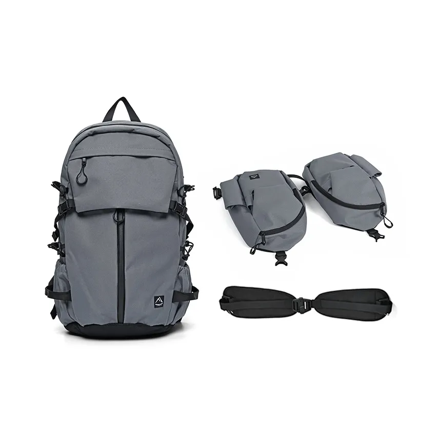 MYEDITION 25L Backpack Outdoor Bag Oxford Brown/Gray Unisex