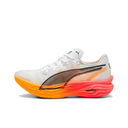 PUMA Deviate Nitro Elite Беговые кроссовки Низкие Белый черный Мужские