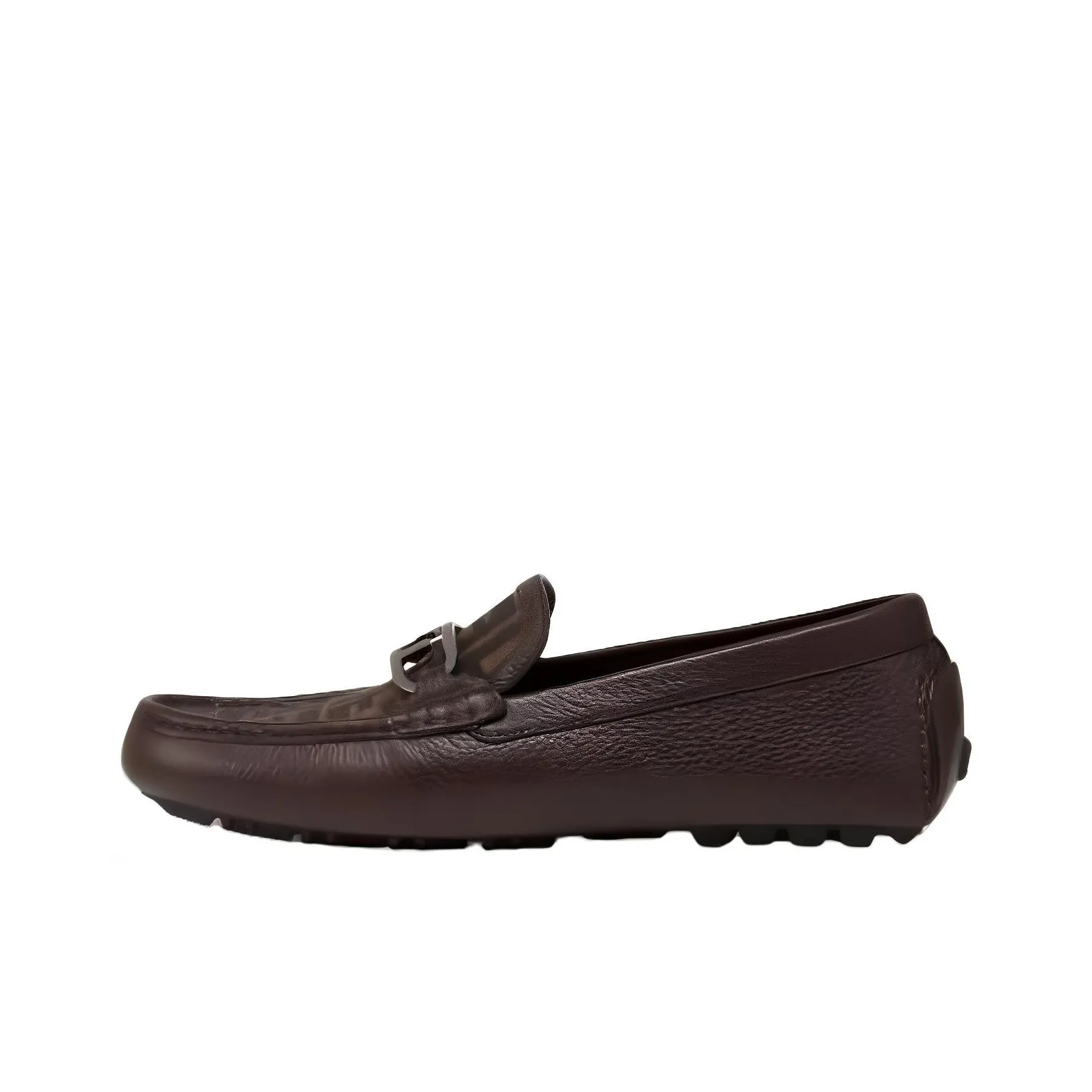FENDI Logo Detailed Slip On Loafers