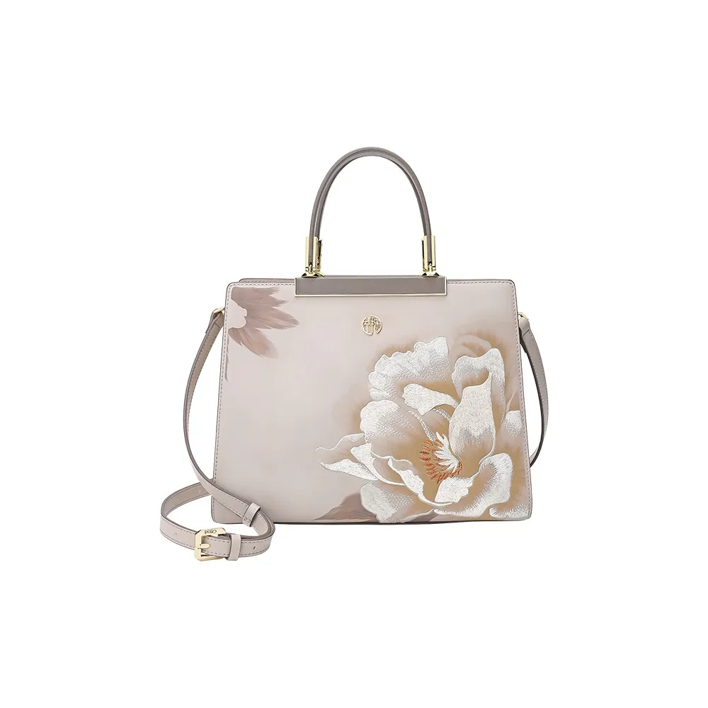 GUYIXI Коровья кожа Ципао Сумка Элегантная Один Плечо Сумка через плечо для Женщин среднего возраста