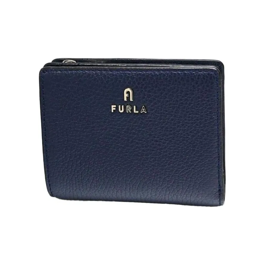 Furla Leather Wallet Women's Dark Marine Blue