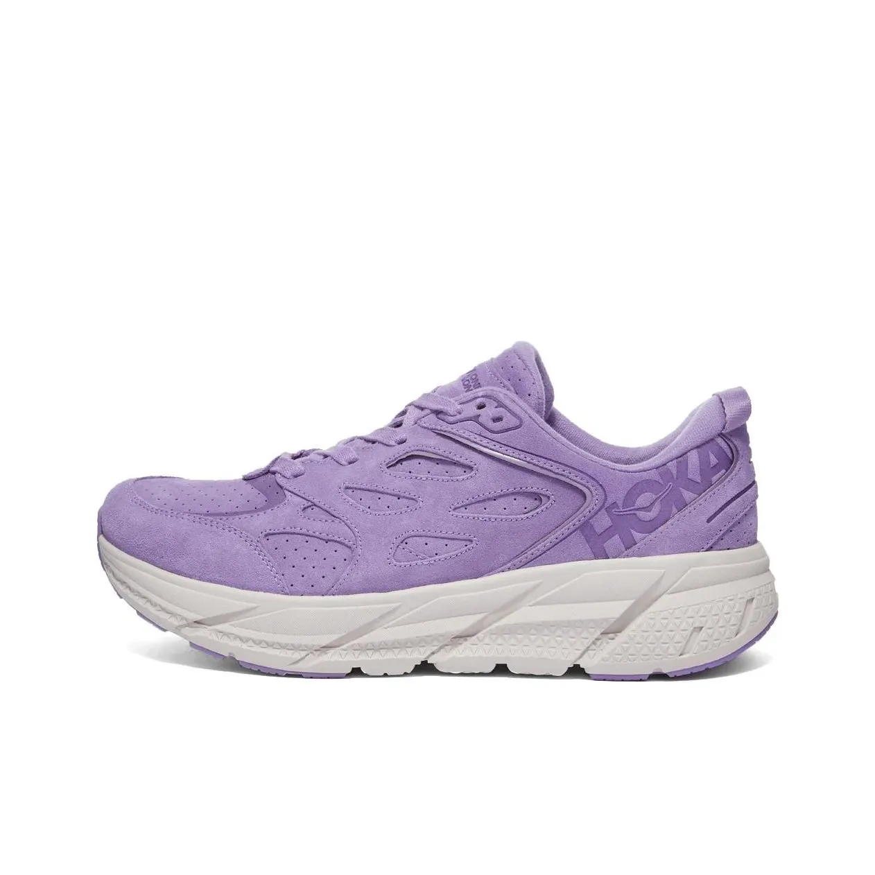 zapatillas de running HOKA ONE ONE competición constitución fuerte 10k Bondi L Suede Chalk Violet Lilac Ash All Gender