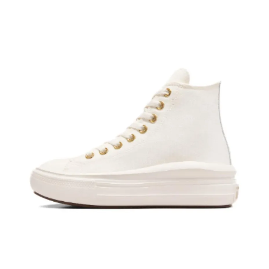 Converse Chuck Taylor All Star Move Platform High Gs 'Tonal Canvas   Egret Metallic Light Gold'
