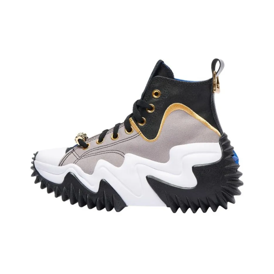Converse Run Star Motion Hi Mercury Grey Gold Women's