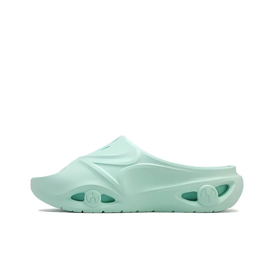 HEALTH Quiet Slip Resistant Slide Slippers Unisex Serene Green