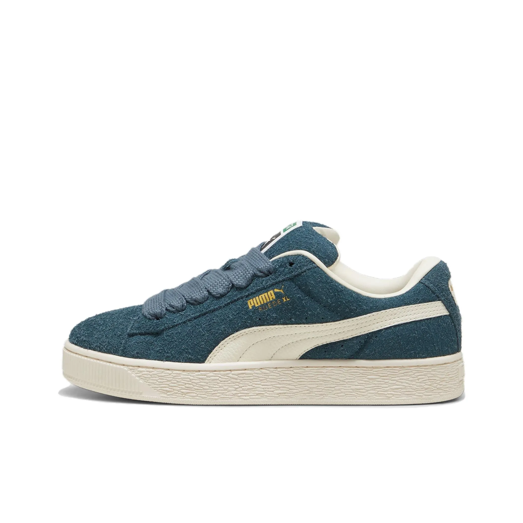 PUMA Suede Anti Slip Wear Resistant Low Top Skateboard Shoes Men's Dark Blue White
