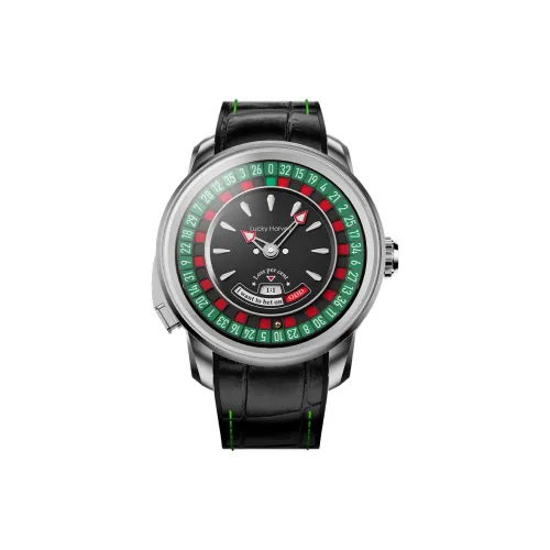 LUCKY HARVEY Механические Мужские Часы Movement 43 мм Зеленые
