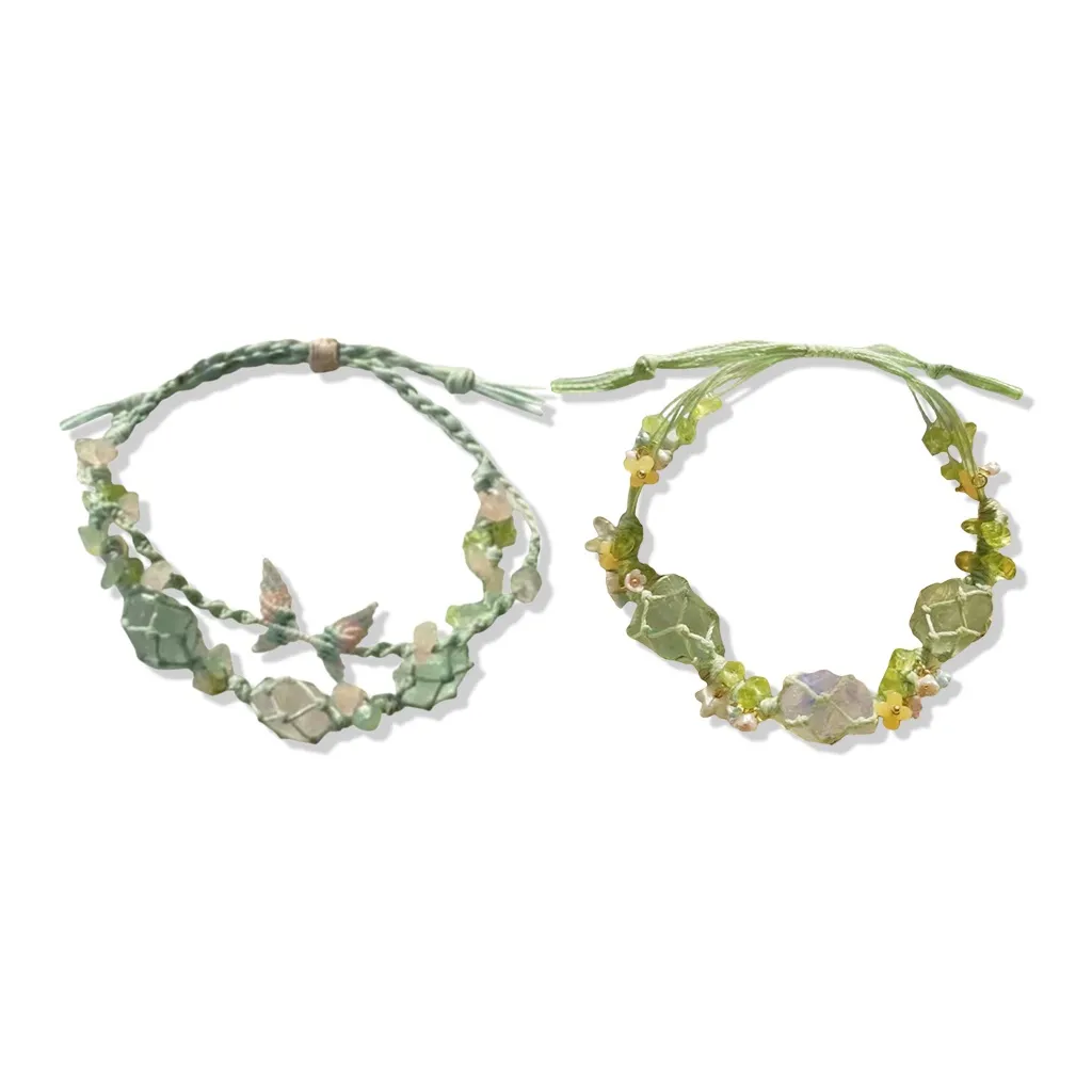 WANLIACC Смола Цветочный Бабочка Colorful Браслет Унисекс