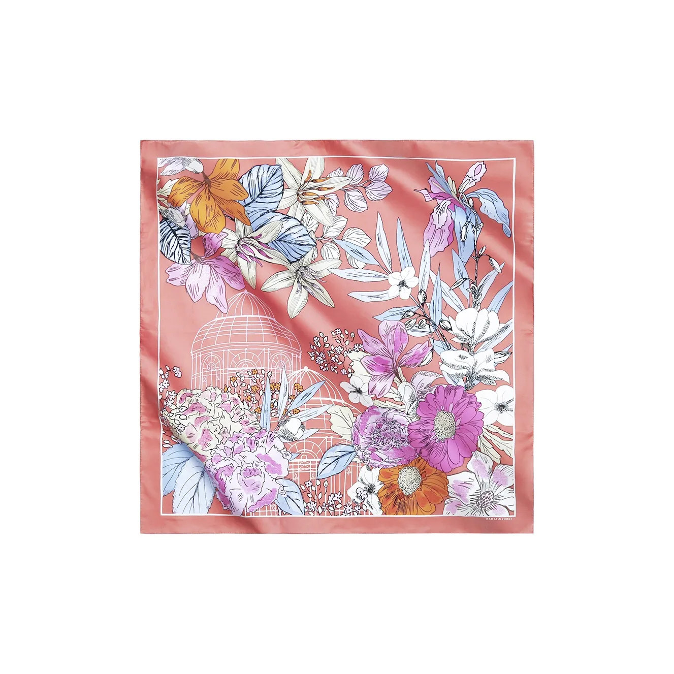 MARJAKURKI Silk Scarves Women's