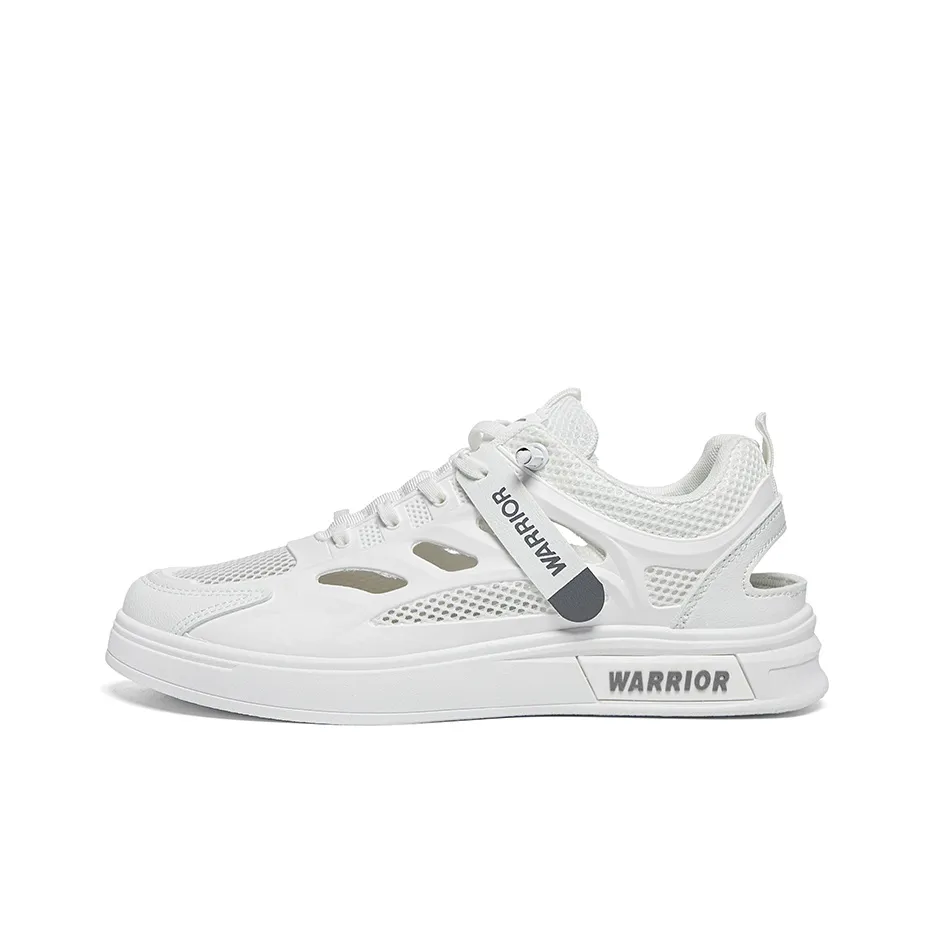 Warrior Comfortable Sandals Lightweight And Breathable Low Top Skateboard Shoes Men's White