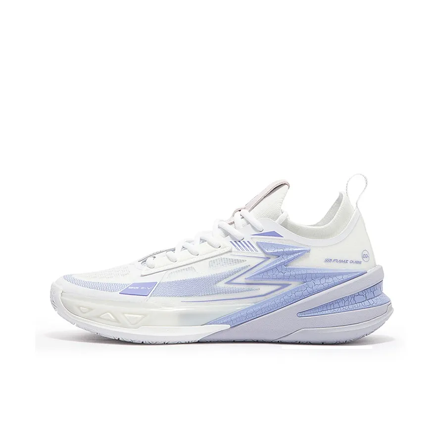 361° BIG3 5.0 Pro Basketball Shoes Men's Low Top 361 Degrees White/Iris