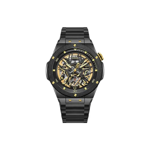 RARONE Механический Movement Мужские Часы Little Twin Stars Collection 44mm*44mm*11,5mm Cut Out