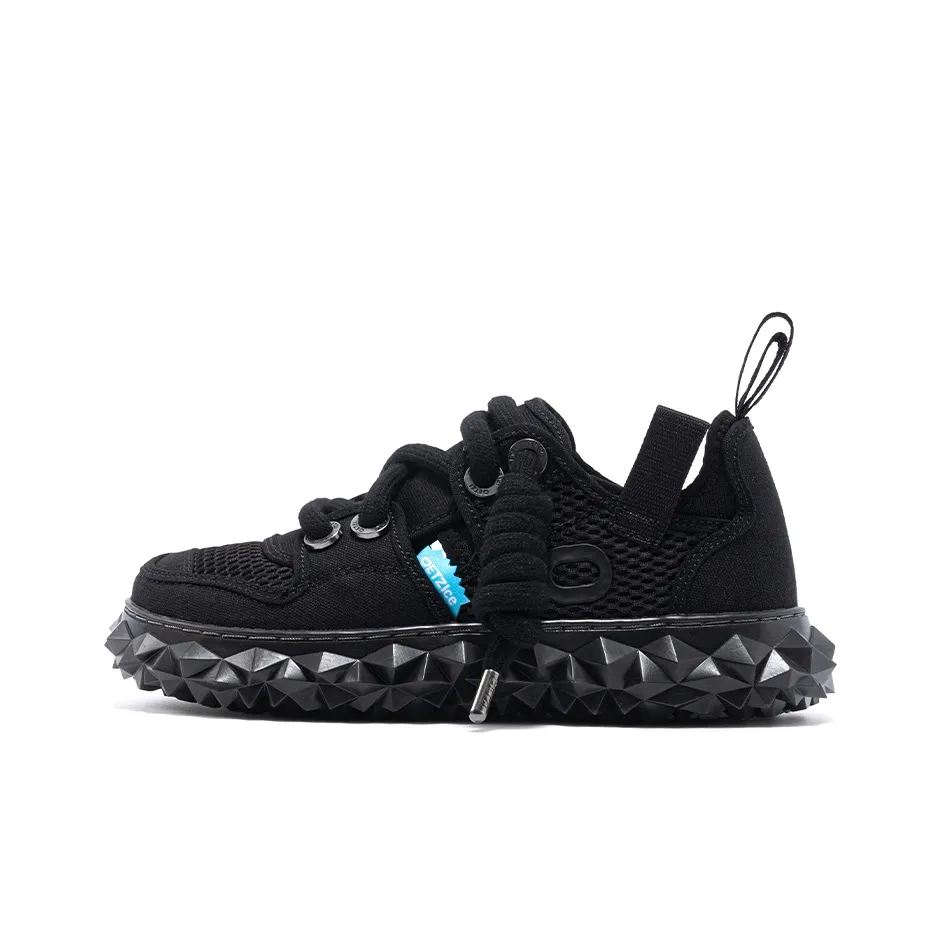 OETZI New Iceberg Series Дышащий Легкий Увеличение Высоты Низкий Топ Повседневная Обувь Унисекс Черный