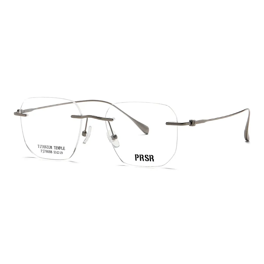 Prsr Чистый титан Квадратные оправы для очков Унисекс