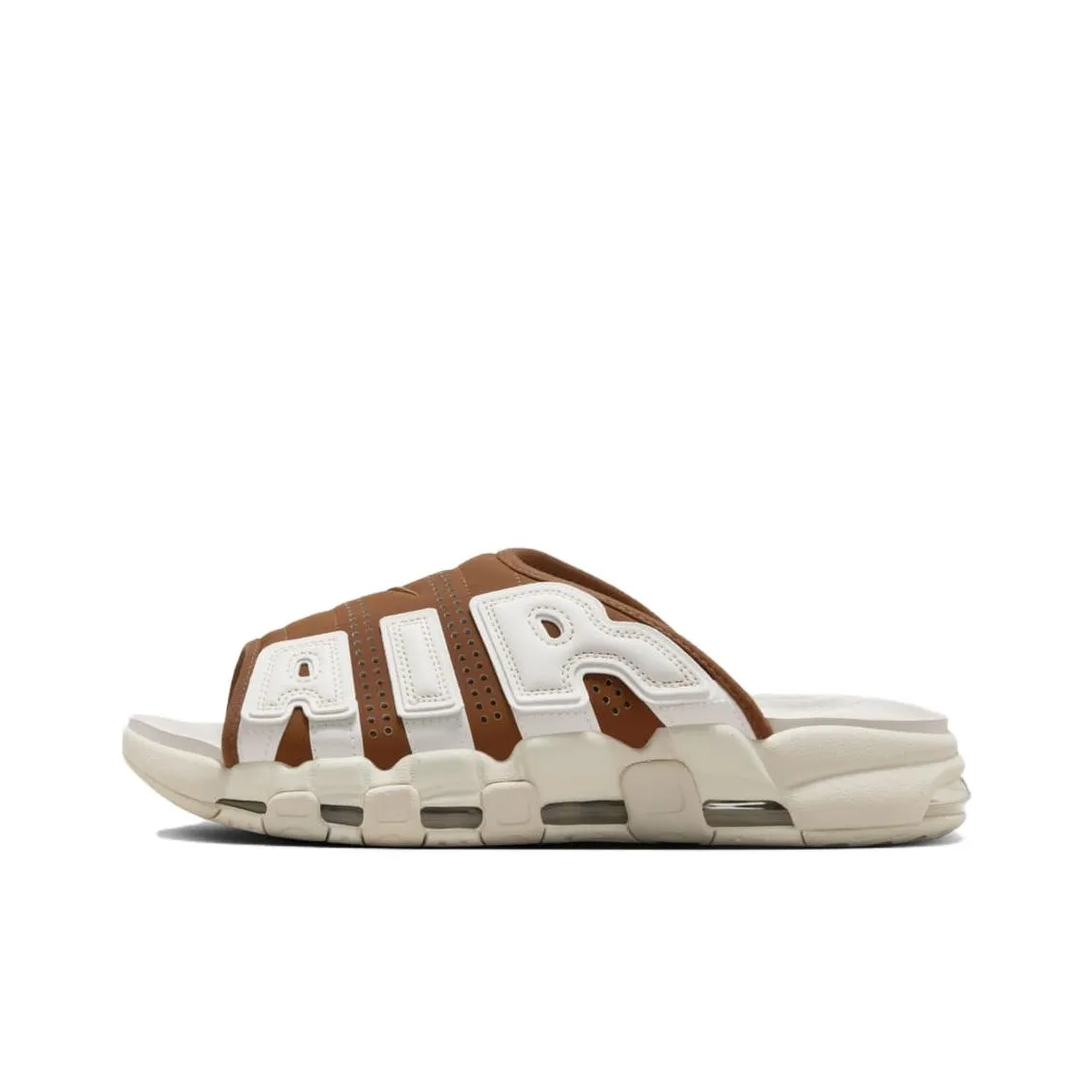 Nike Air More Uptempo Slides 'Mocha Brown'