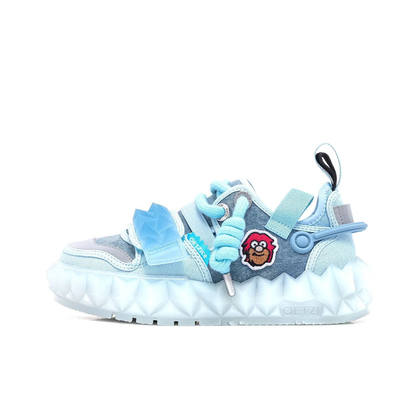 OETZI Ice Mountain Series 1 Ice Man Oz Anti Slip Wear Resistant Low Top Athletic Shoes Skateboard Shoes Unisex Blue