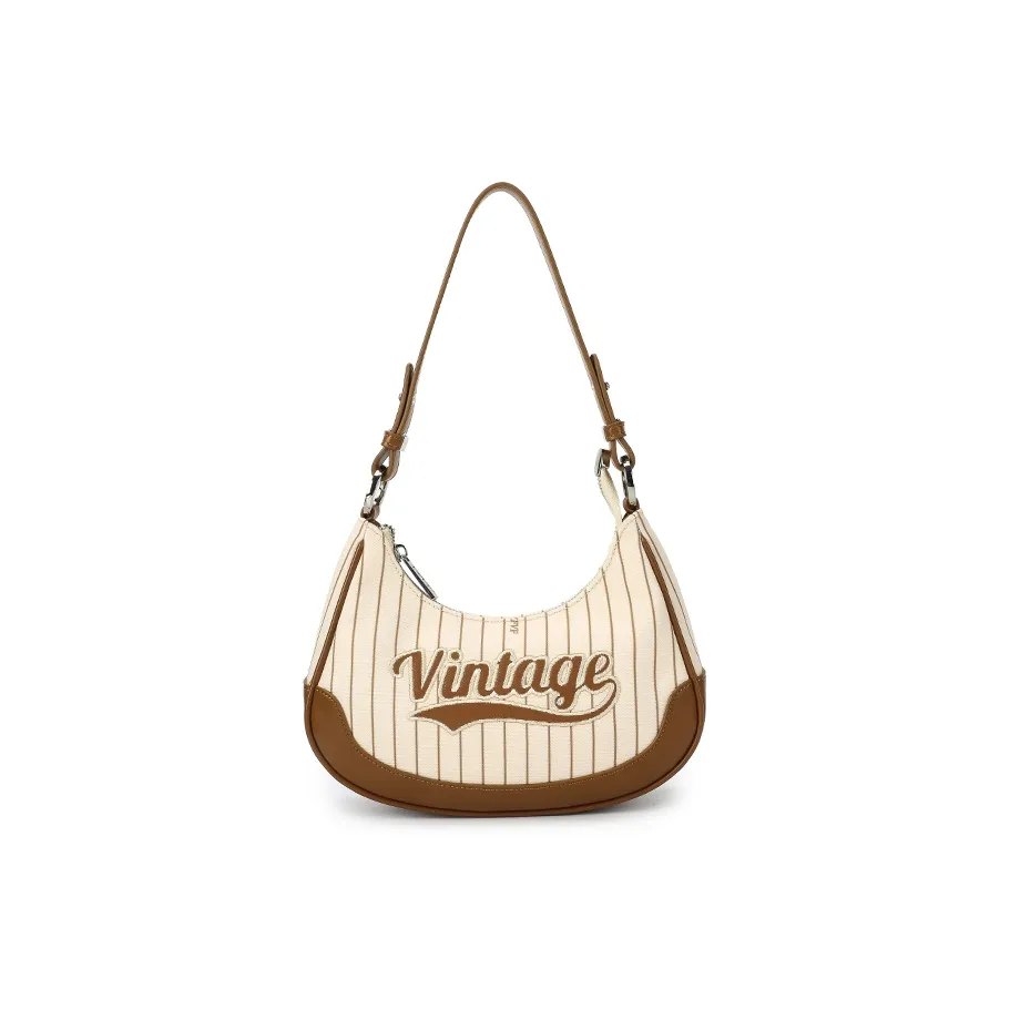 VFVF BAG OFFICAL Eco Friendly PU+Printed Canvas Canvas Shoulder Bag Shoulder Bag Regular Women's
