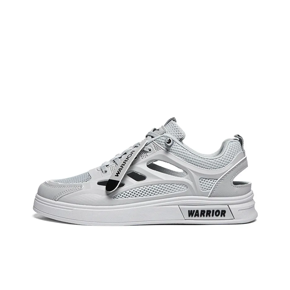 Warrior Comfortable Sandals Abrasion Resistant, Lightweight, And Breathable Low Top Skateboard Shoes Men's Gray