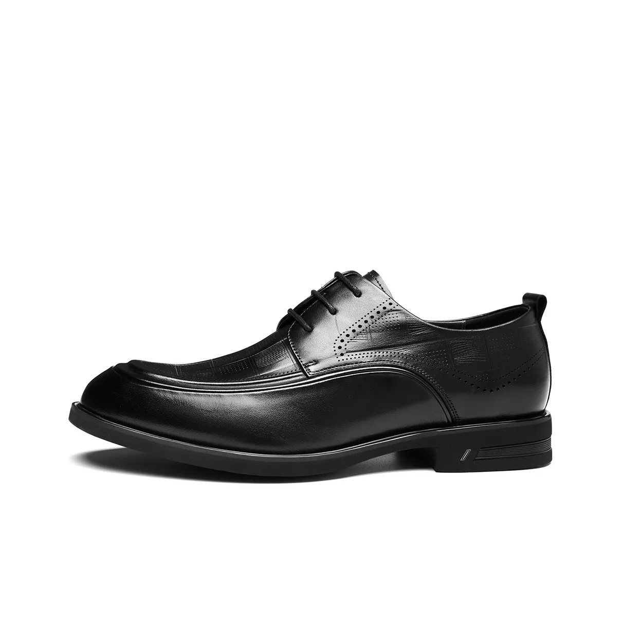 HLA Wedding Groom Shoes Genuine Leather Business Summer Dress Shoes With Hidden Wedge Men's