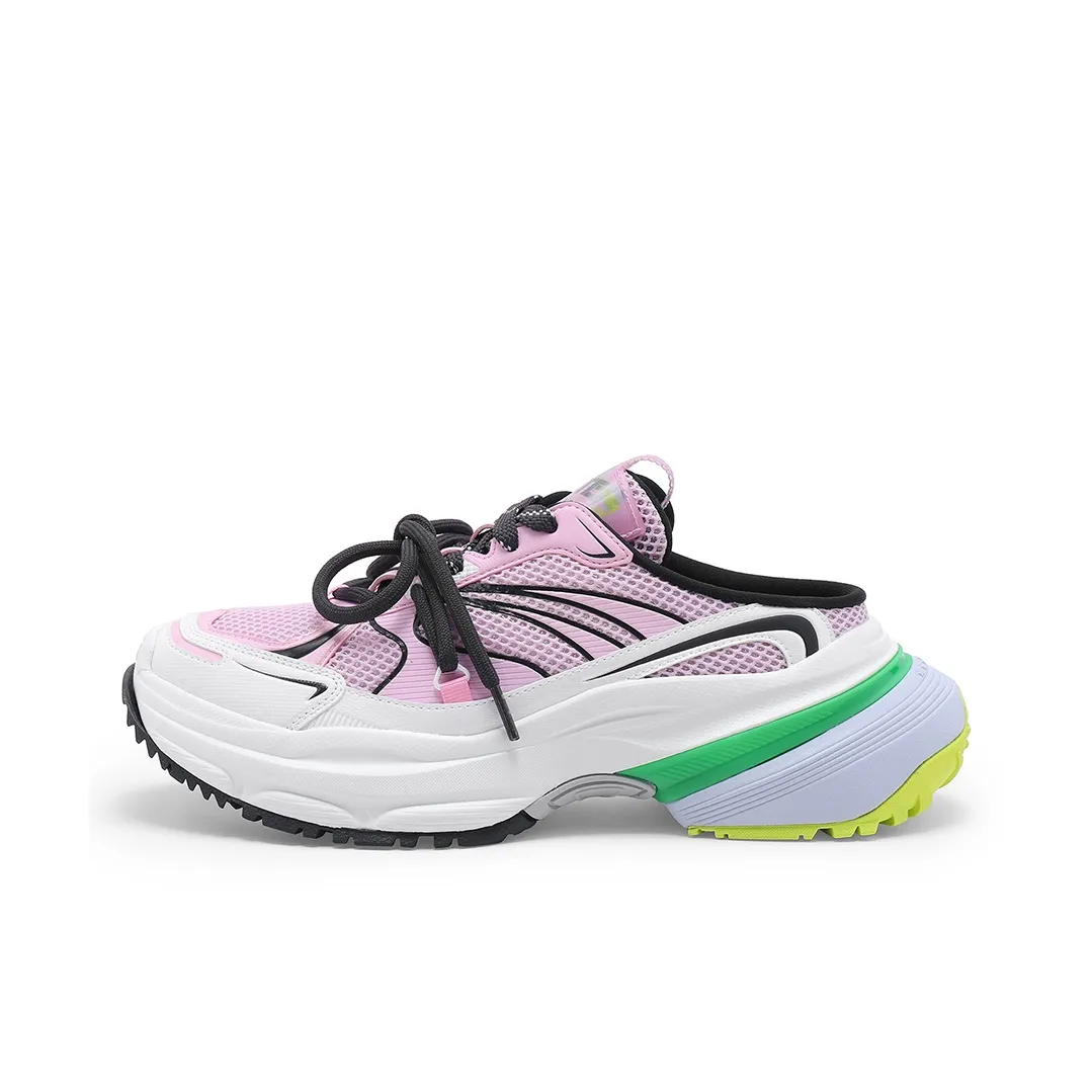 STARTER Chunky Open Heel Slippers Cushioning Anti Slip And Wear Resistant Low Top Chunky Sneakers Women's Pink