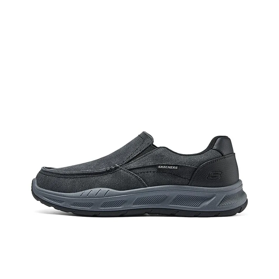 SKECHERS MENS USA Низкий Топ Casual Мужской Черный