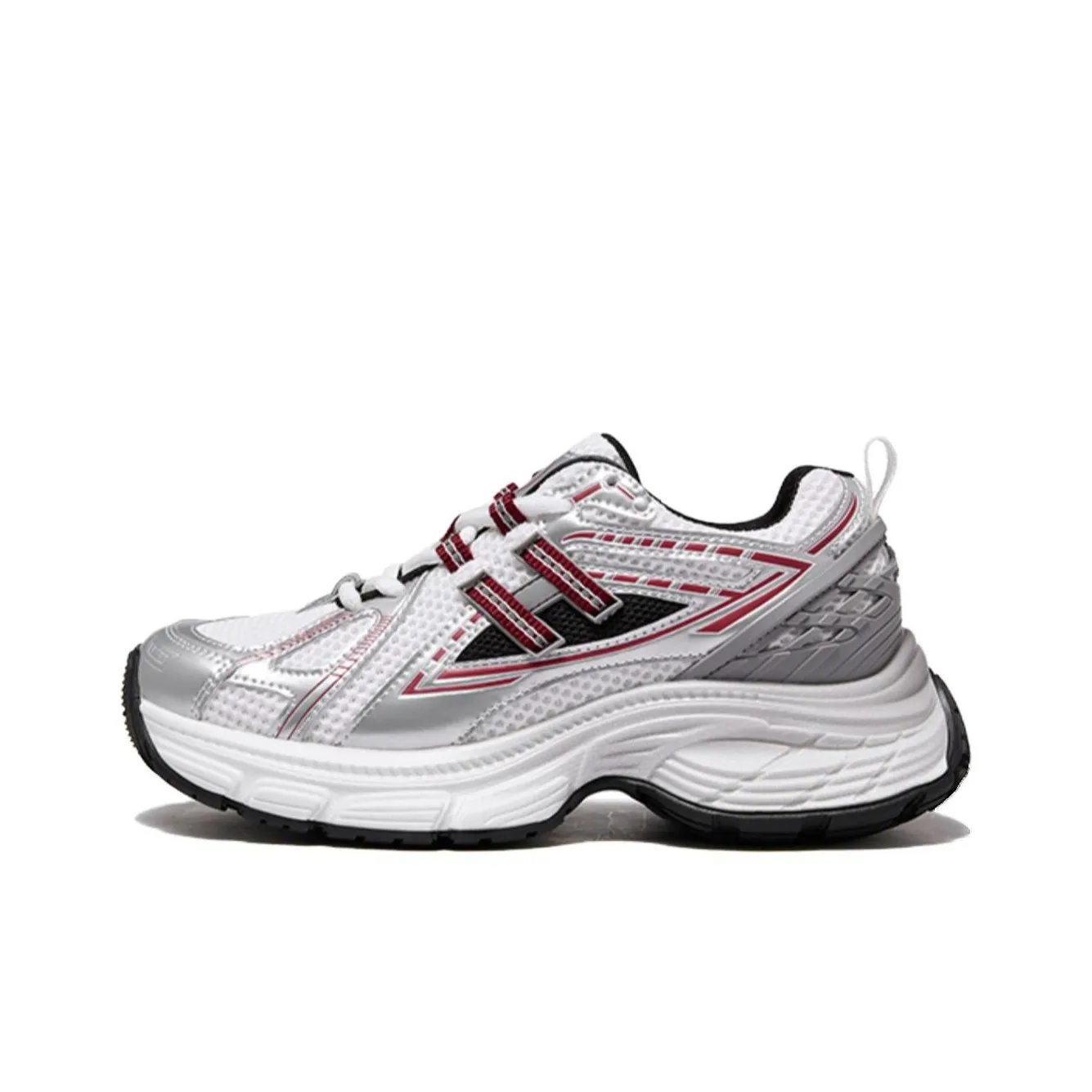 CAMEL Амортизация Износостойкие Низкие Кроссовки для Бега Женские Белые Серебряные Красные