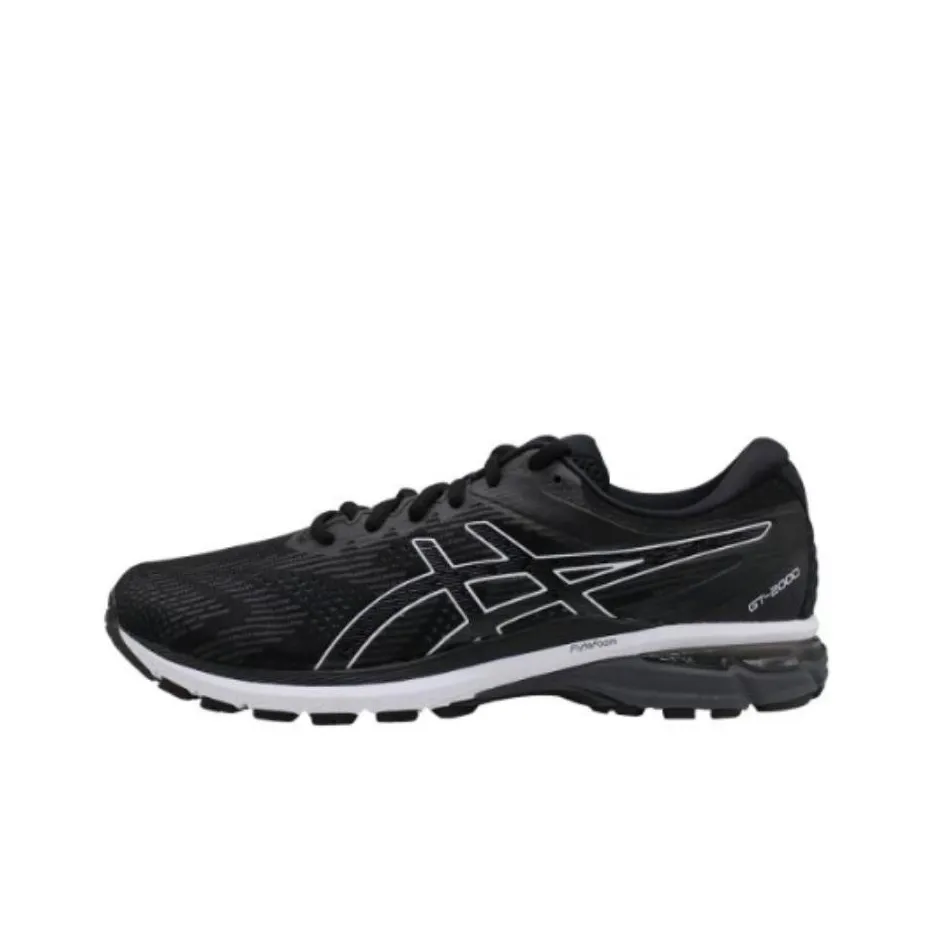 Asics GT 2000 8 Low Топ Беговые кроссовки Мужской Черный белый 2E Ширина