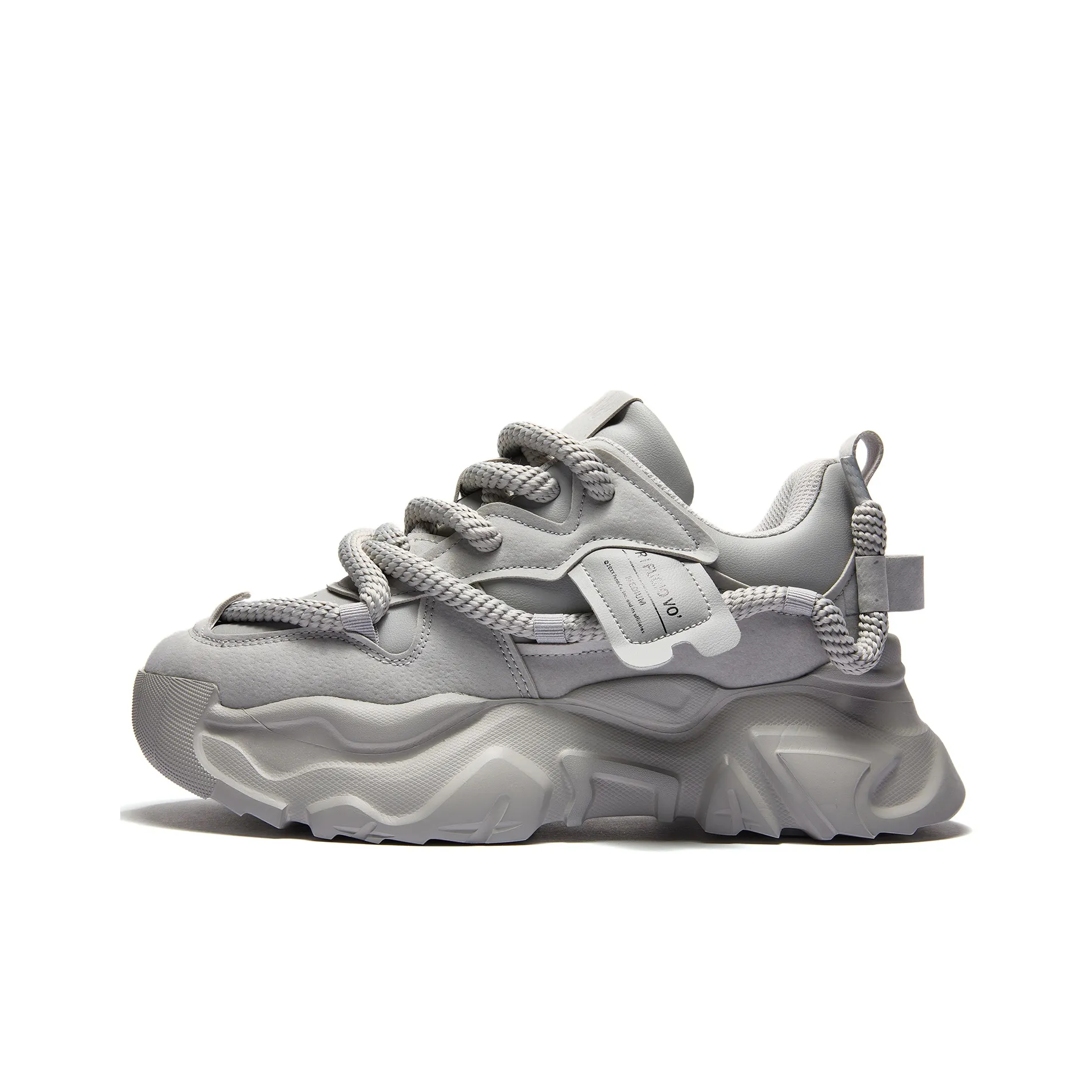 RIFUGIO VO' Shock Absorbers Slip Resistant Abrasion Resistant Low Top Chunky Sneakers Unisex