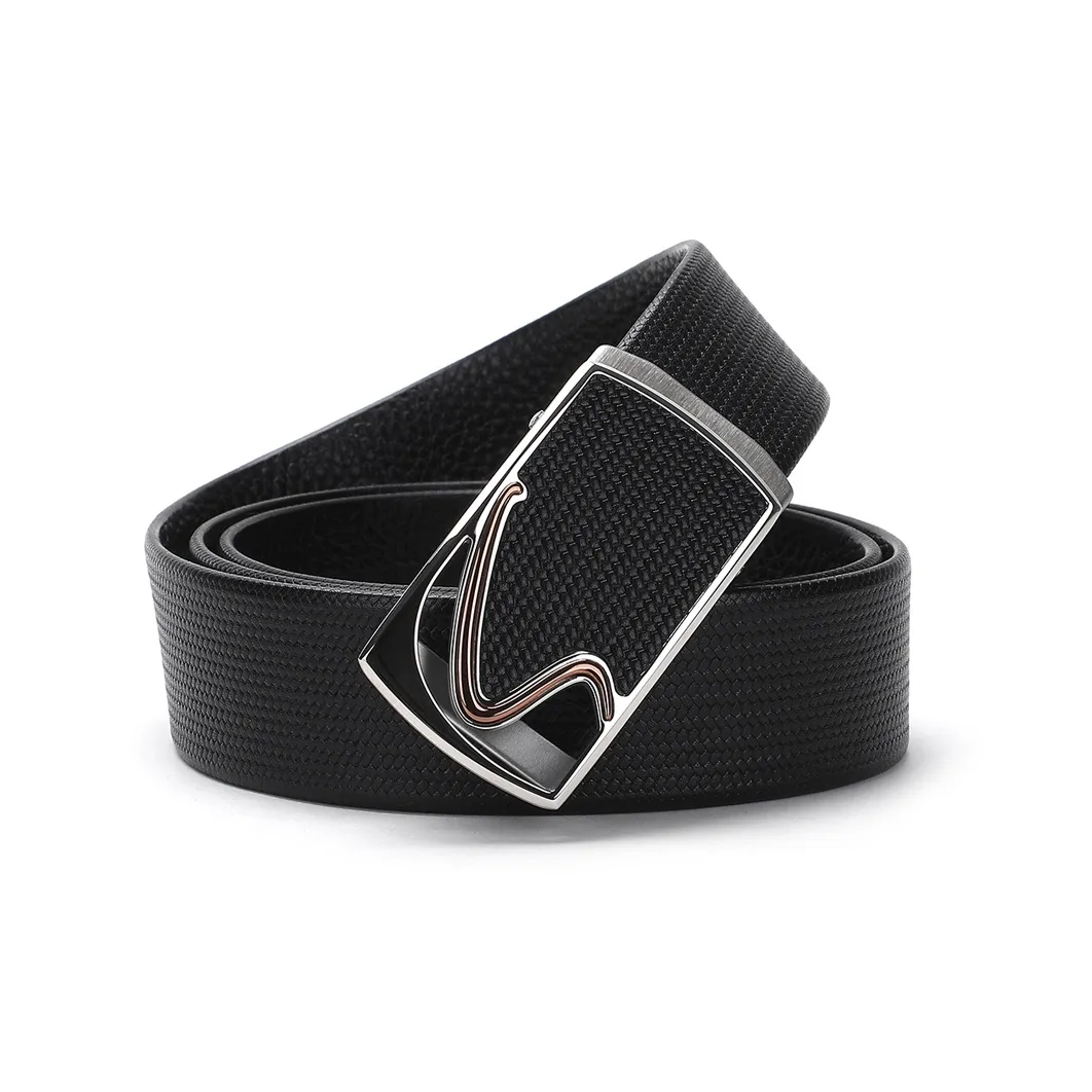 SATCHI Стальной замок Ремень Мужской Черный Ширина корпуса 3,45 см