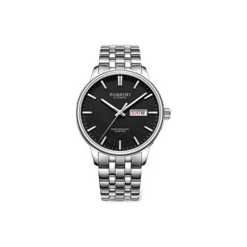 ROSSINI Механический часы Movement для мужчин, 41 мм, черный