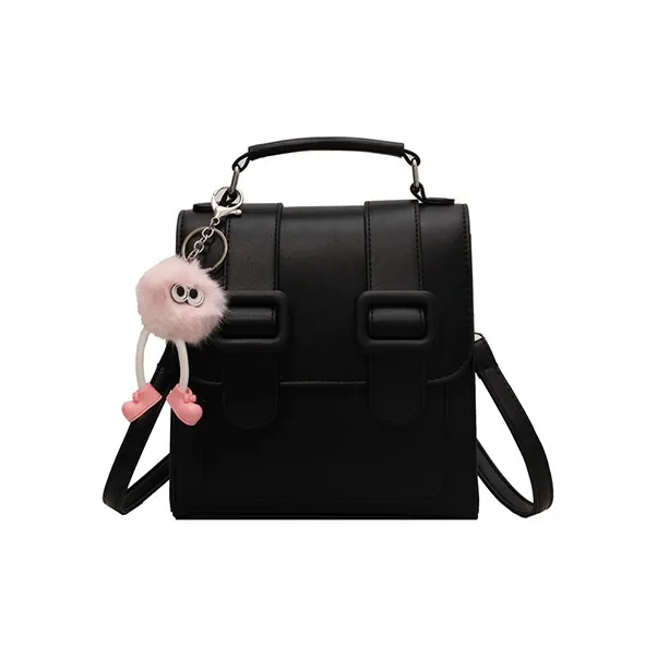 JANE KLAIN PU кожа Маленькая Почтовая сумка Рюкзак Стандартный Женский Черный