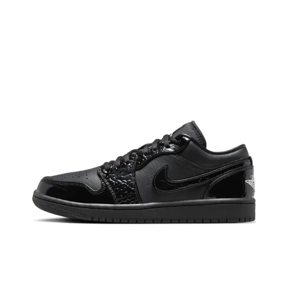 JORDAN 1 Low Se Patent Elephant Black Women's
