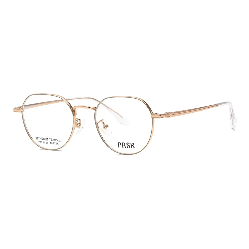 Prsr Металл Круглые Оправы для Очков Унисекс Трехцветные