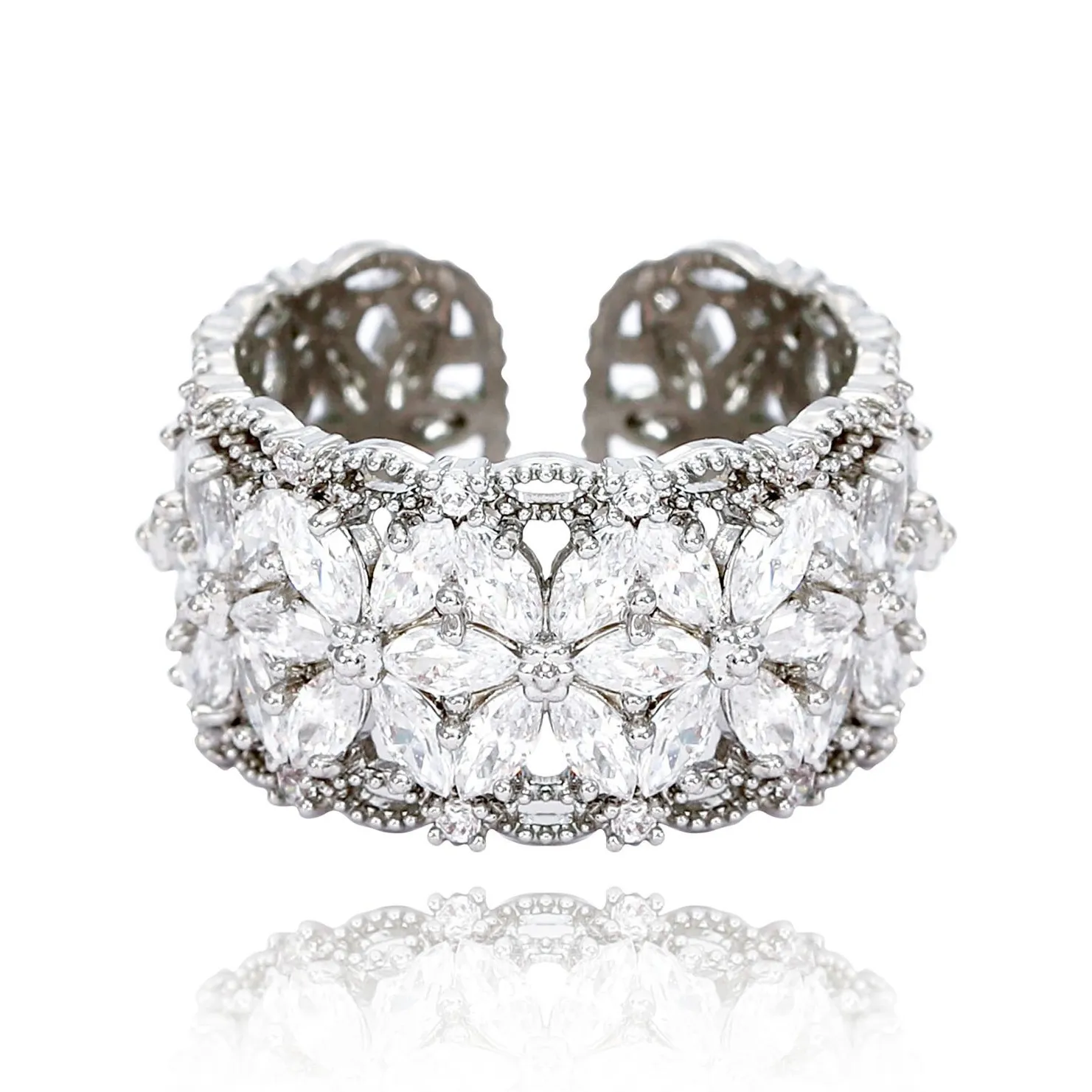 KING OF BLING Цирконовые кольца унисекс