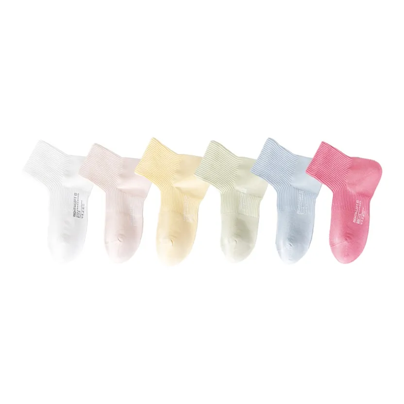 Left Divided By Right Mid Calf Socks Women's 6 Pack