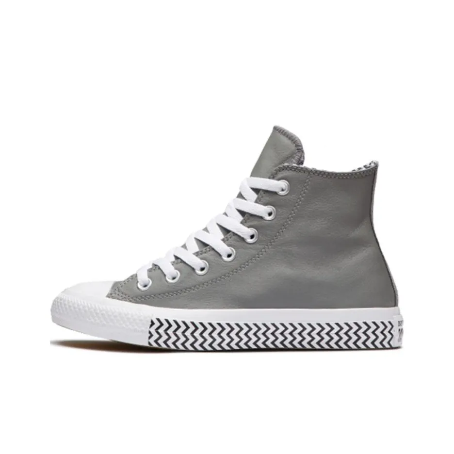 Converse Chuck Taylor All Star Abrasion Resistant Покрытие Высокие Кеды Женские Серый Белый