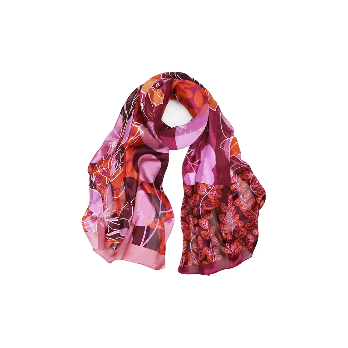 MARJAKURKI Silk Scarves Women's