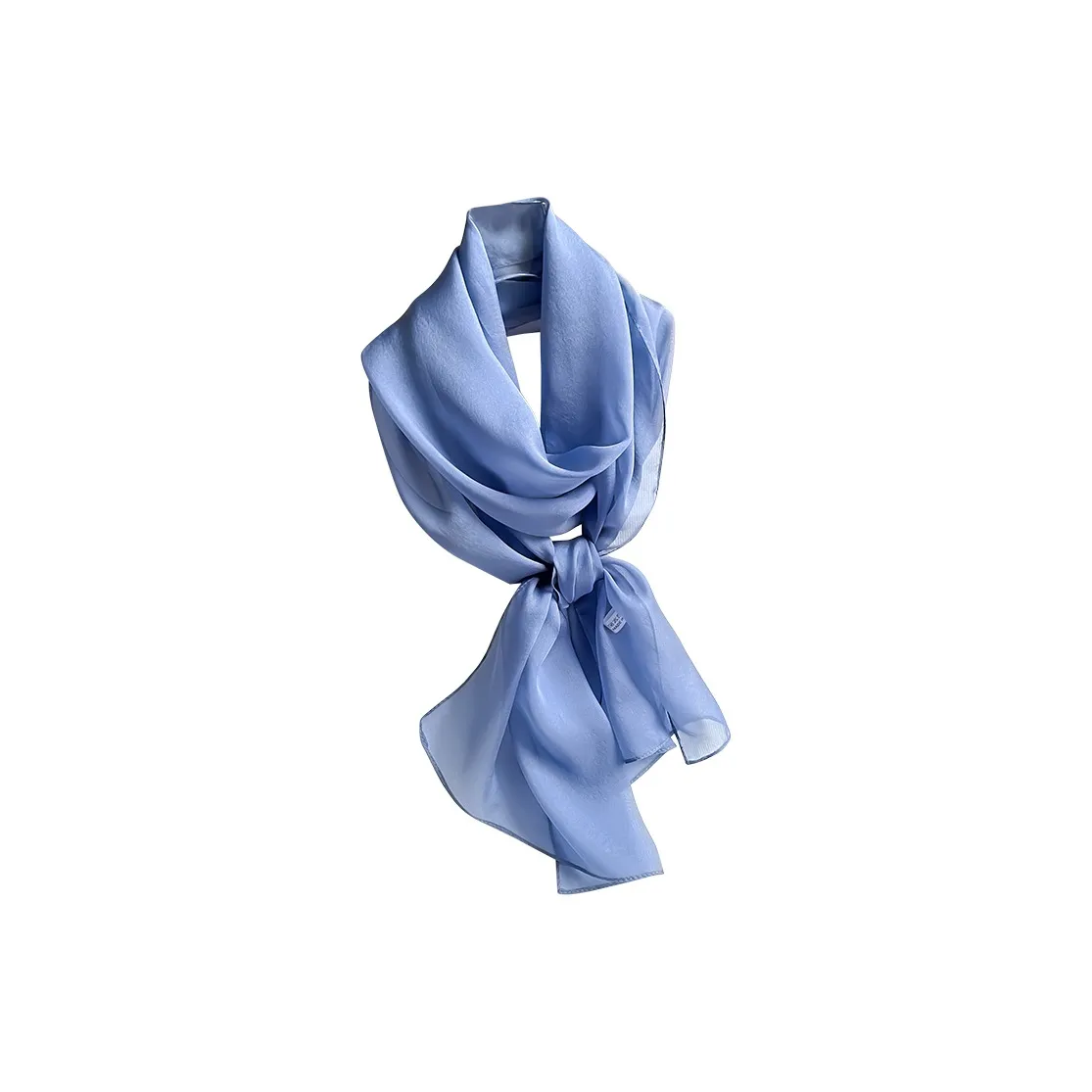 Hang Silk Road Шарфы из шелка Тутовый Женские Синий