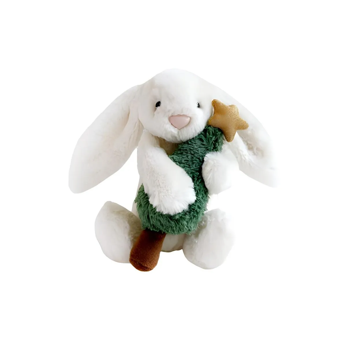 JELLYCAT Bashful Bunny With Christmas Tree Plush Toy