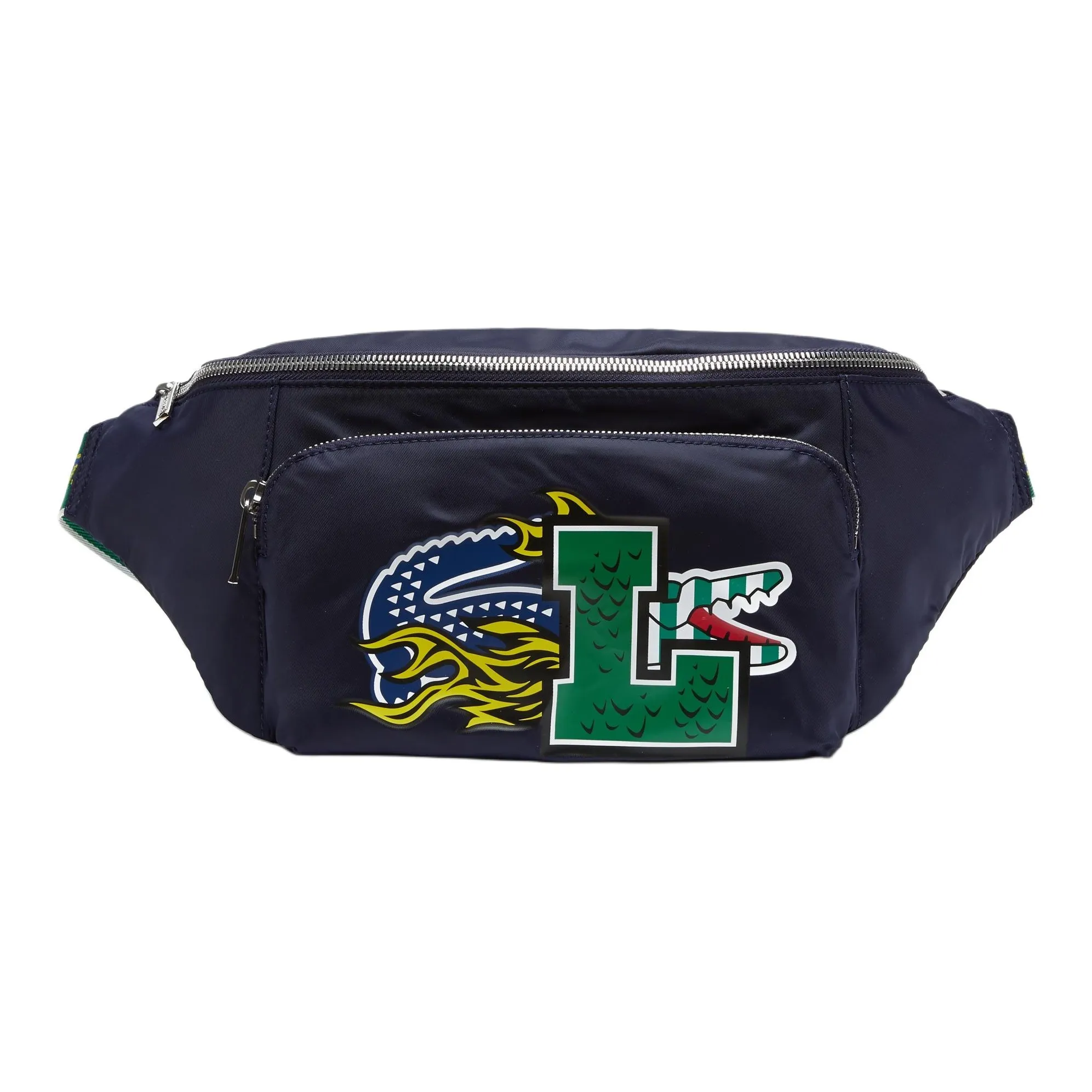 LACOSTE Polyester Waist Bag Chest Bag Regular Unisex Navy Blue