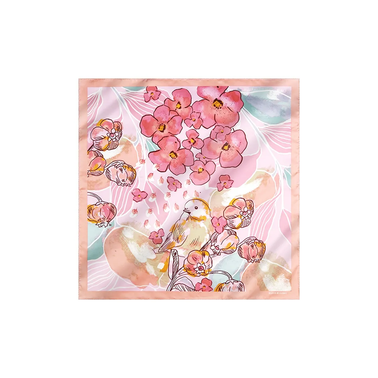 MARJAKURKI Silk Scarves Women's