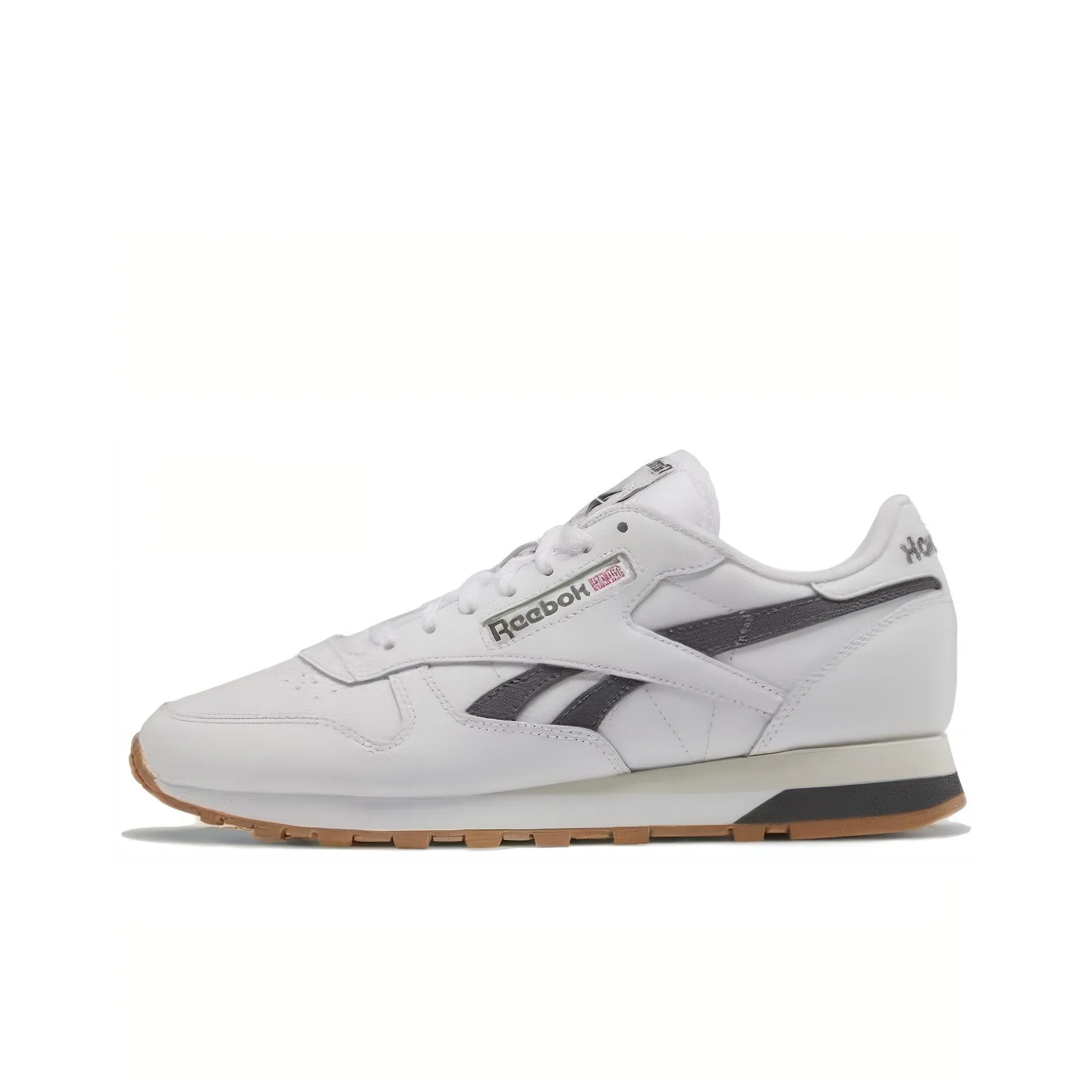 Reebok Classic Leather Running Shoes Men Low Top White Gray