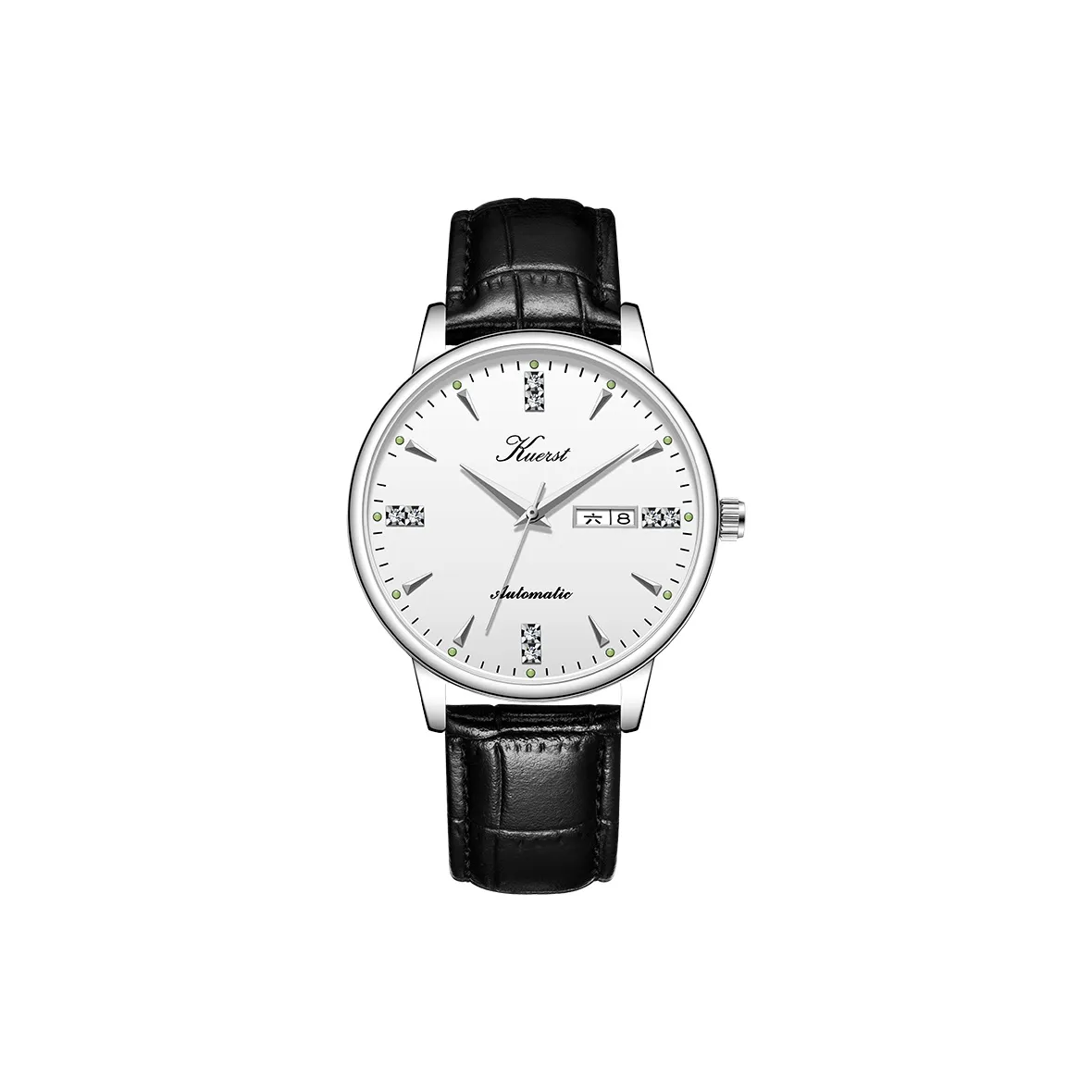KUERST Automatic Mechanical Movement Watch Men's Watches White Dial